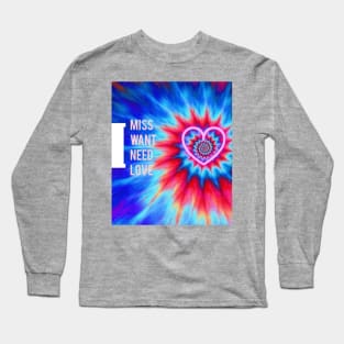 tie dyeing Love Long Sleeve T-Shirt